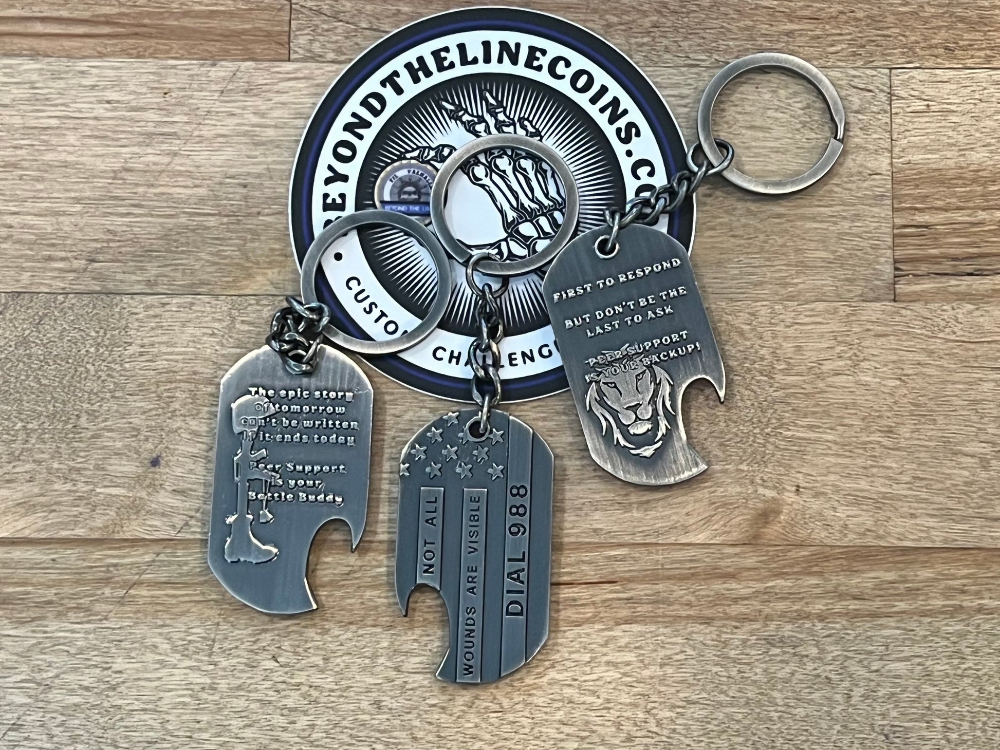 Suicide Awareness Keychain - Custom Challenge Coins from Beyond The Line