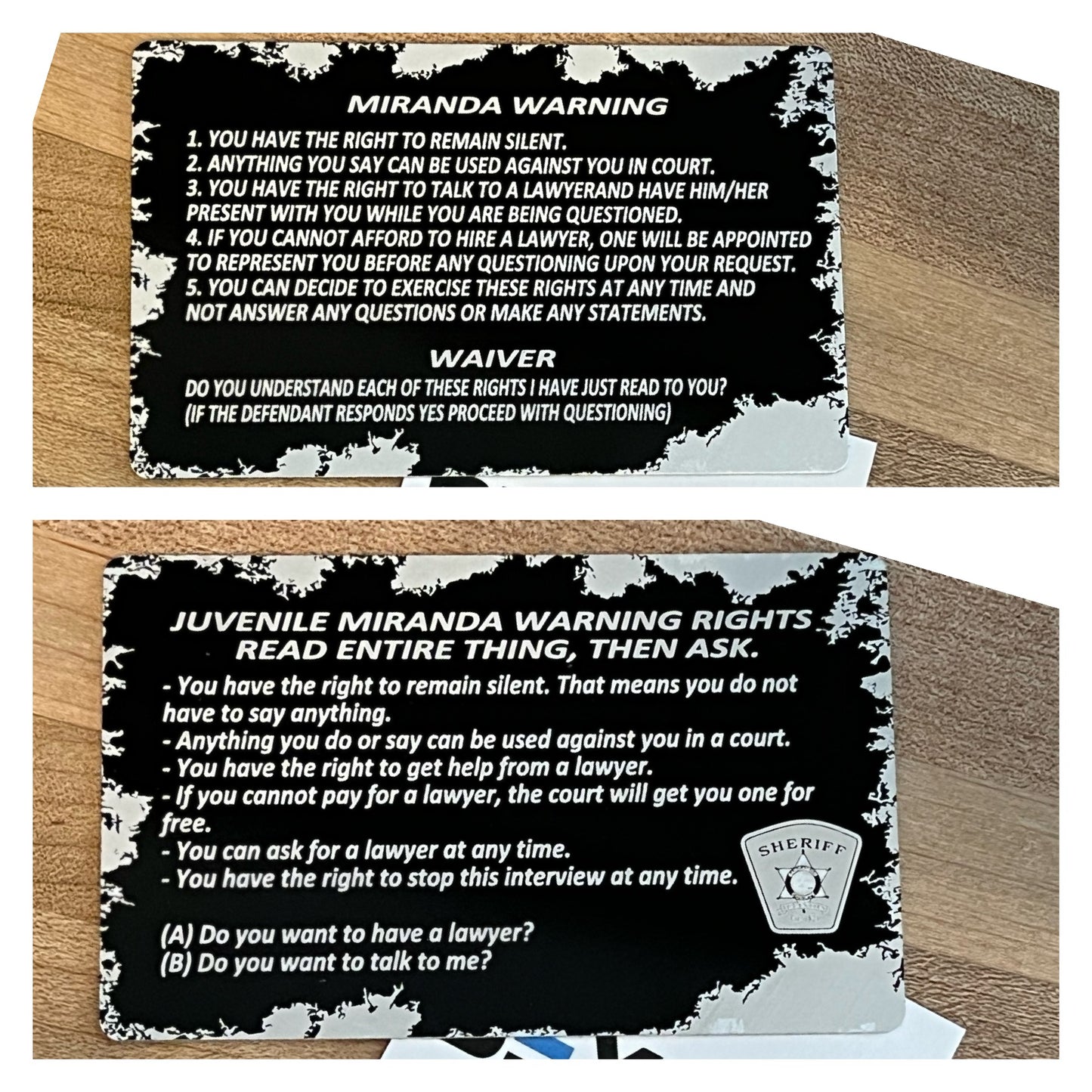 Miranda Cards