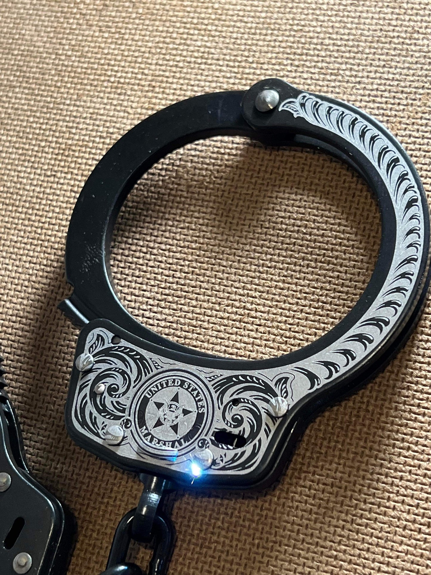 Smith & Wesson Personalized Handcuffs Laser Engraved - Custom Challenge Coins from Beyond The Line