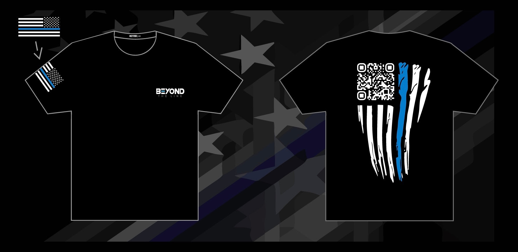 Beyond The Line QR Code T-Shirt - Best Beyond The Line QR Code T-Shirt