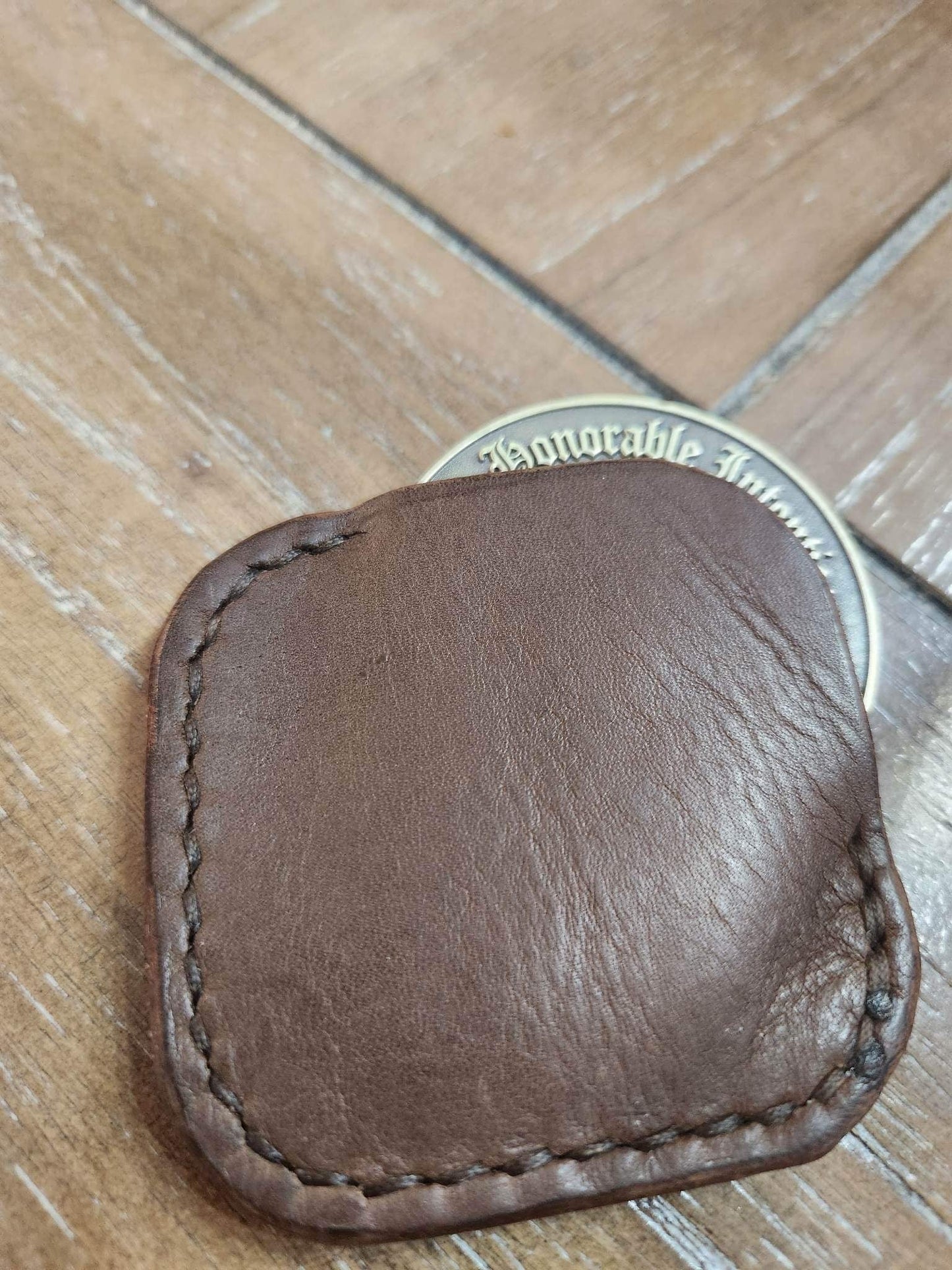 EDC Leather Challenge Coin Pouch - Custom Challenge Coins from Beyond The Line