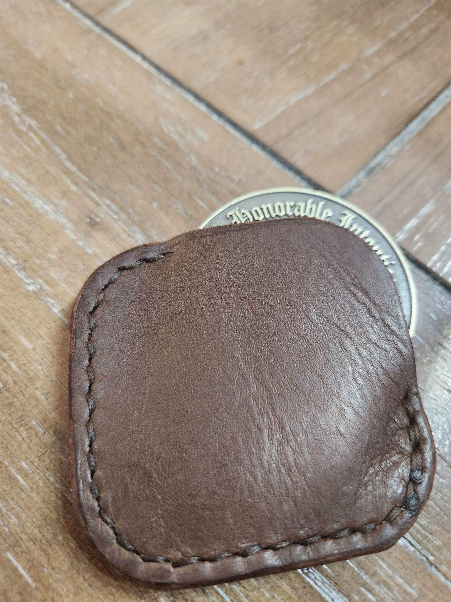 EDC Leather Challenge Coin Pouch - Custom Challenge Coins from Beyond The Line