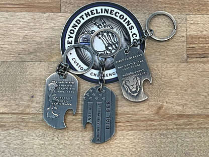 Suicide Awareness Keychain - Custom Challenge Coins from Beyond The Line 