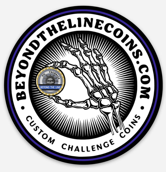 Beyond The Line Sticker - Custom Challenge Coins from Beyond The Line 