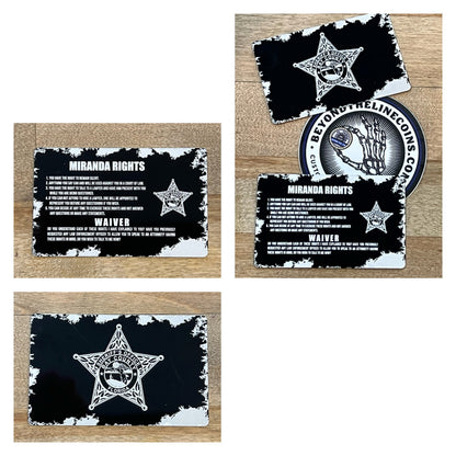 Miranda Cards - Custom Challenge Coins from Beyond The Line 