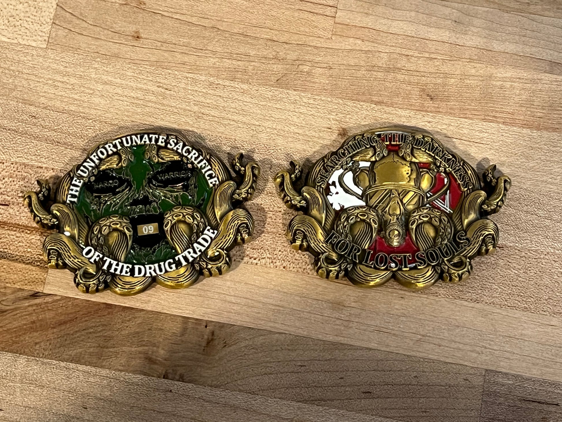 LOST SOULS - Narco Warrior - Custom Challenge Coins from Beyond The Line 