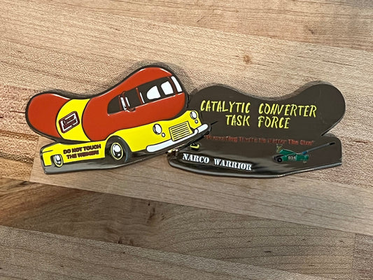 CATALYTIC CONVERTER THEFT TASK FORCE - Narco Warrior - Custom Challenge Coins from Beyond The Line 