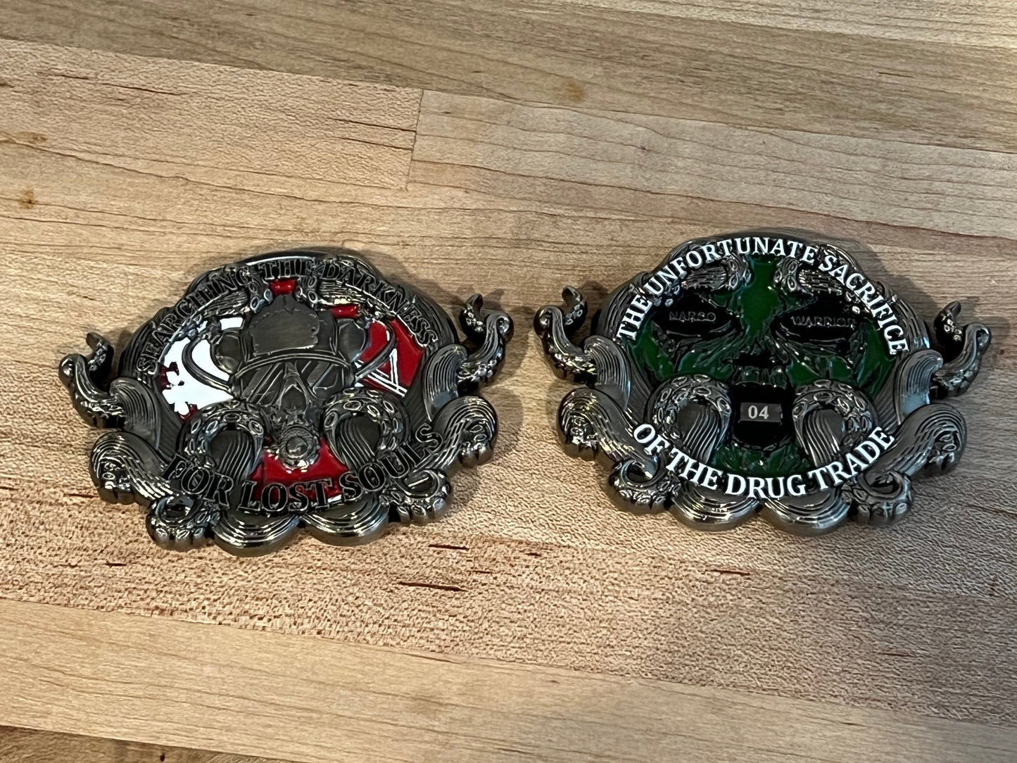 LOST SOULS - Narco Warrior - Custom Challenge Coins from Beyond The Line 